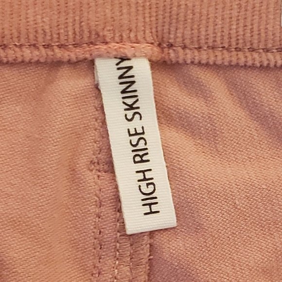 RAG & BONE Cameo High-Rise Super Soft Corduroy Skinny Jeans in Pink Size 24 - Picture 7 of 11